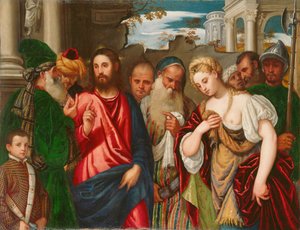 Cristo e a mulher tomada em adultério, c.1540